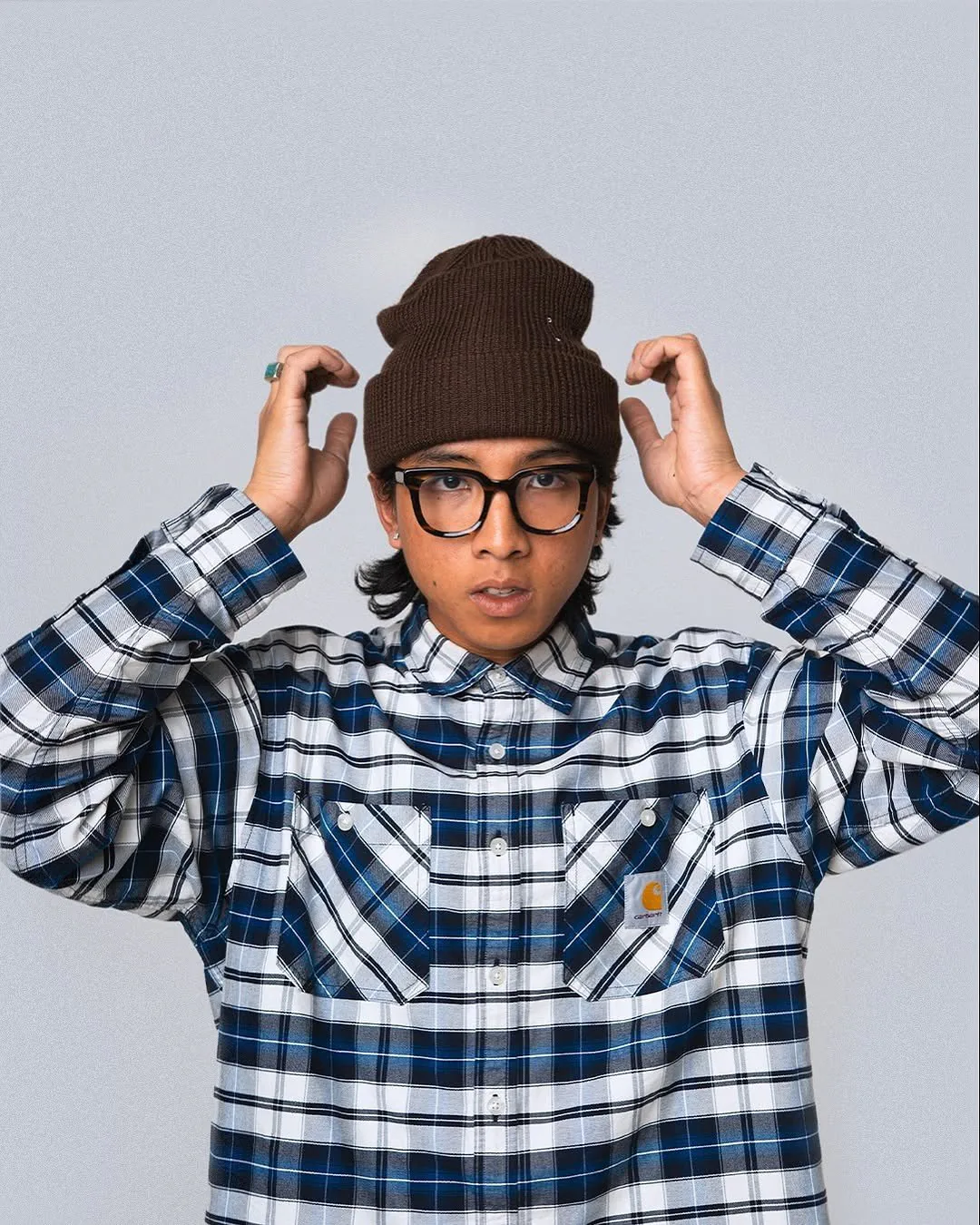 HvA Fashionswap — portrait in Carhartt jacket